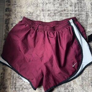 Women's Maroon Nike Dri Fit shorts